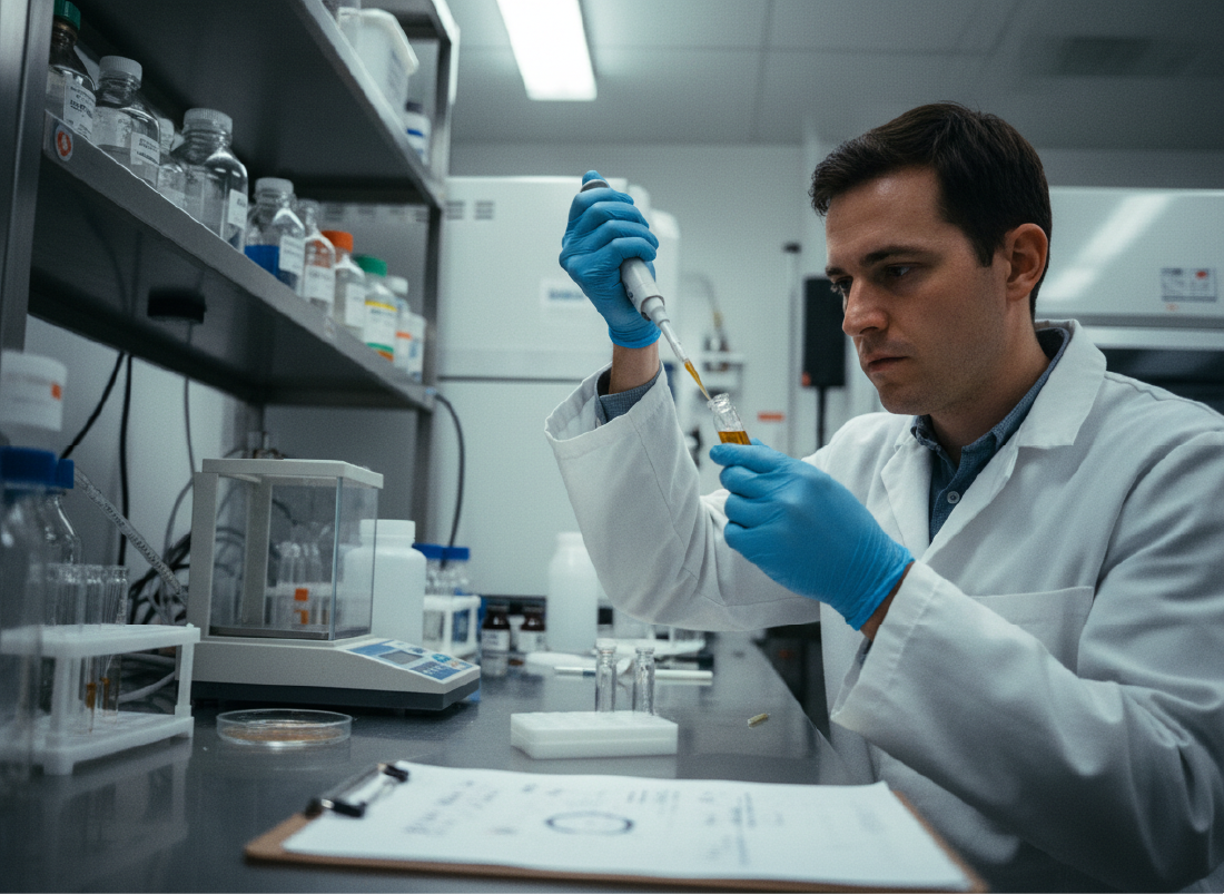 ISO 17025 lab testing process TP-G Farm uses to verify every cannabis batch