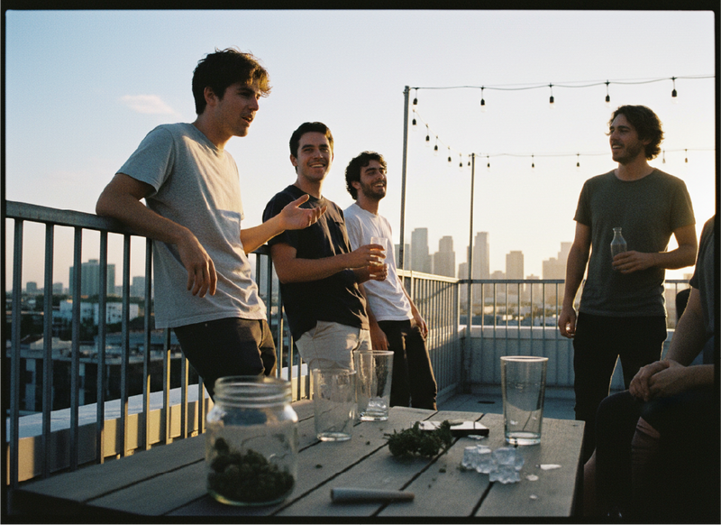 Miami rooftop hemp lifestyle guide for enjoying cannabis with friends at sunset