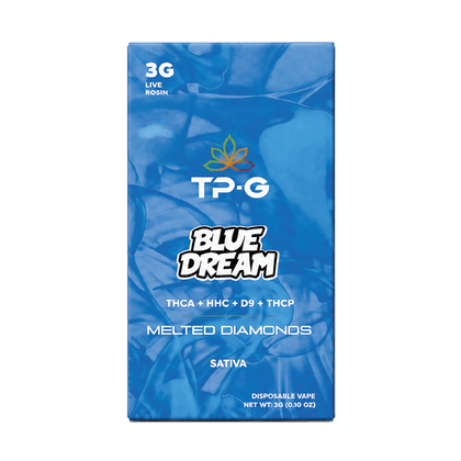Blue Dream Live Rosin Disposable Vape 3G Front