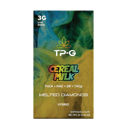 Cereal Milk Live Rosin Disposable Vape 3G Front