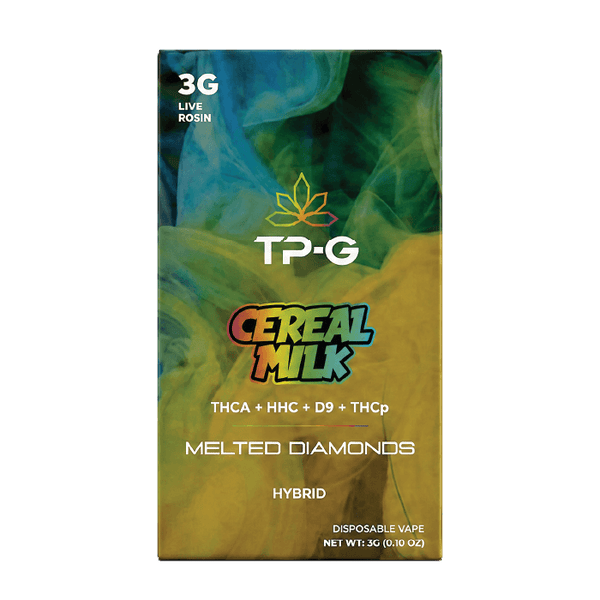 Cereal Milk Live Rosin Disposable Vape 3G Front