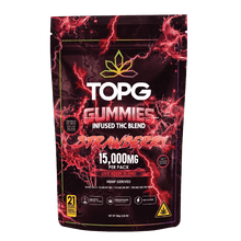 Strawberry Live Resin Gummies 15000MG Front Labeling
