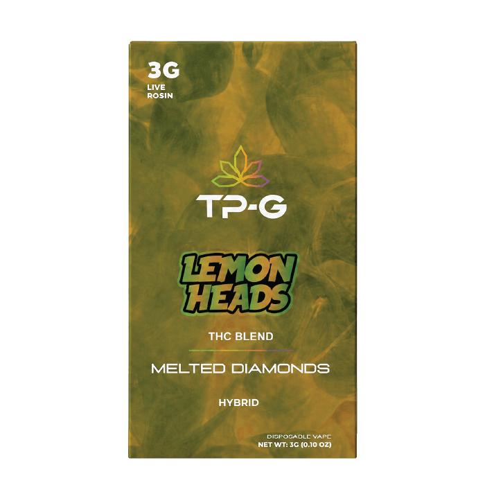 Lemon Heads Live Rosin Disposable Vape 3G Front
