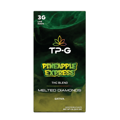 Pineapple Express Live Rosin Disposable Vape 3G Front