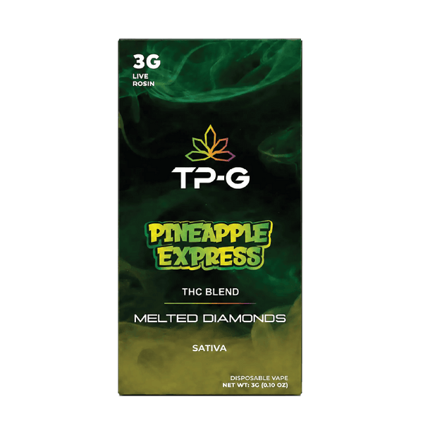 Pineapple Express Live Rosin Disposable Vape 3G Front