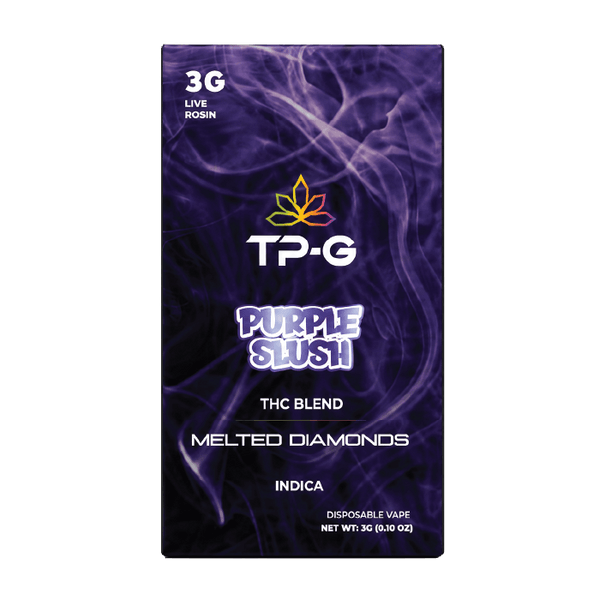 Purple Slush Live Rosin Disposable Vape 3G Front