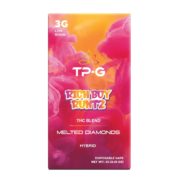 Rich Boy Runtz Live Rosin Disposable Vape 3G Front